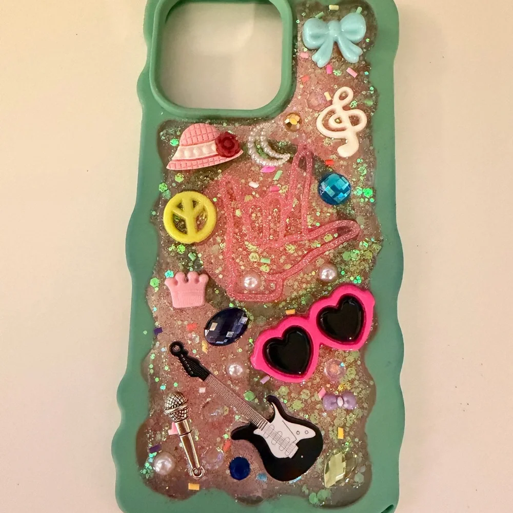 Decorative Glitter Phone Case IPhone 16 pro max